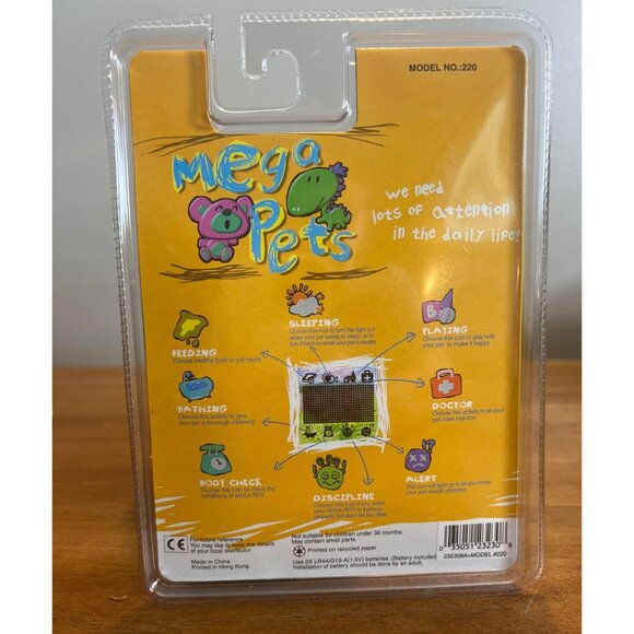Vintage Mega Pets Virtual Pet Electronic New Factory Sealed - Picture 3 of 3